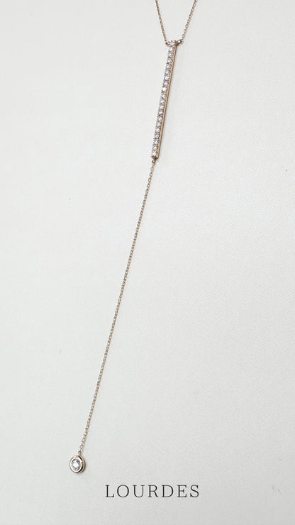 Arabesque lariat necklace