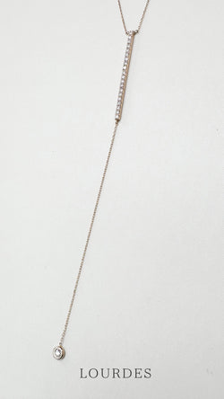 Arabesque lariat necklace