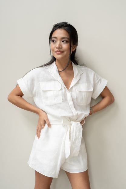 Romper in 100% Linen