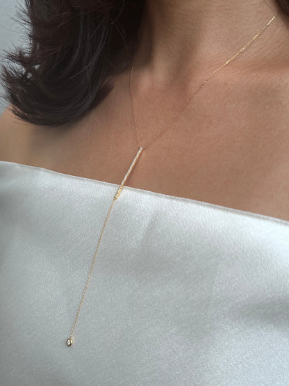 Arabesque lariat necklace