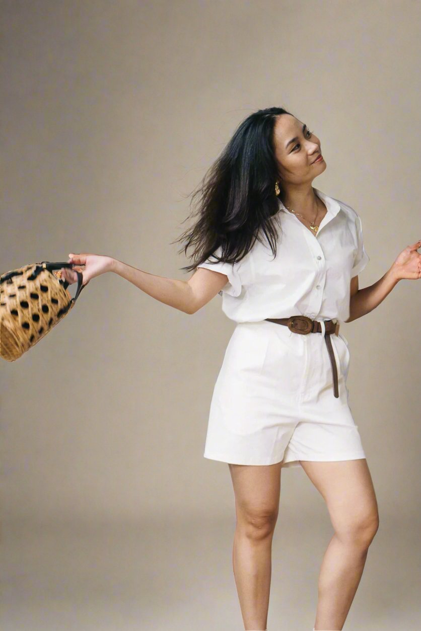 Cotton poplin button down