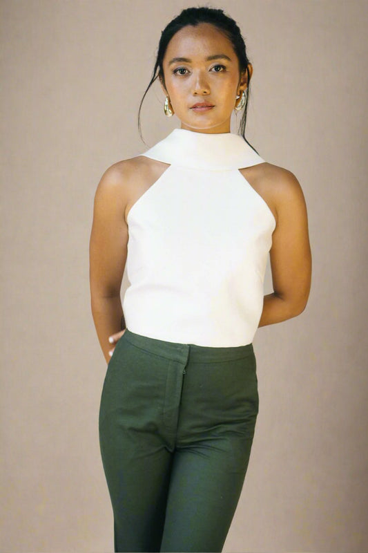 Lourdes Top in blanc