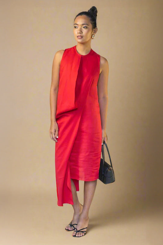 Margaux dress in rouge
