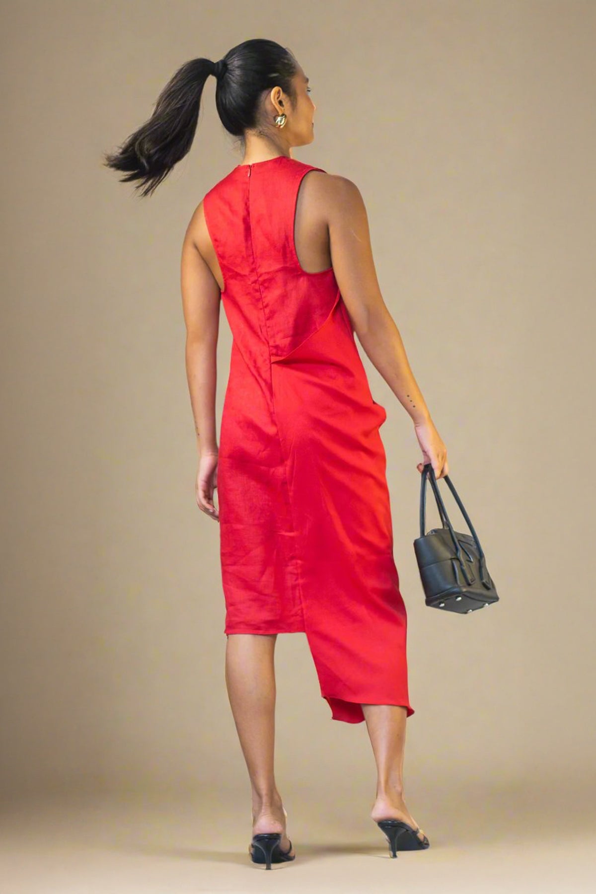 Margaux dress in rouge